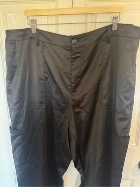 Satin Black Utility Pants